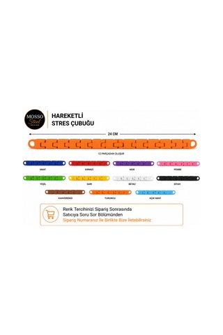Hareketli Stres Çubuğu Katlanabilir Fidget Oyuncak Dönüşebilen Hareketli Stres Çubuğu