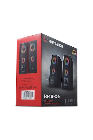 Rampage RMS-X9 2.0 RGB Işıklı 5V 30 Db Oyuncu Hoparlör