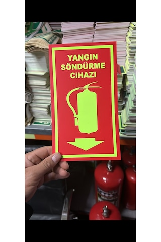 Yangın Fosforlu Yangın Tüpü Levhası 1 Ad