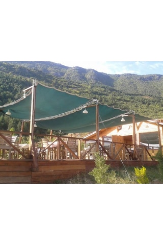 Morilu 95'lik Gölgelik File - Havuz Gölgelik - Yeşil Gölgeleme Filesi - Tekne Gölgelik - Şeritli Halkalı