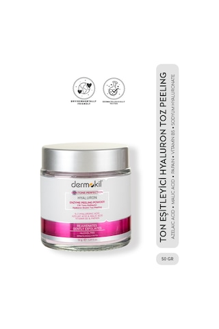 Dermokil Cilt Tonu Eşitleyici Hyaluron Enzim Toz Peeling 50 G