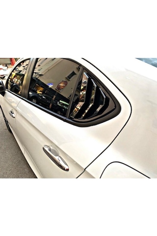 Honda City Uyumlu Kelebek Cam Kaplama Vizörü Piano Black 2021-