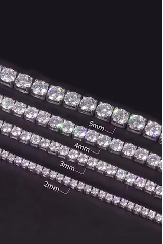Kadın 316 L Çelik Vip Seri Antialerjik Baget Zirkon Taşlı Su Yolu Bileklik Ölçüleri 17cm + 3 Cm Uzatma 4mm Taş Boyutu-5202 Gümüş