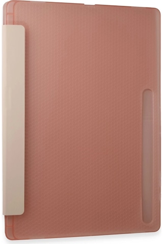 Uray Store Samsung Samsung Galaxy Uyumlu Tab A9 Plus Kılıf Kalemlikli Mars Tablet Kılıfı - Rose Gold