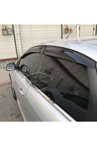 Ford Focus 2 - 2.5 Sedan 2004-2011 Uyumlu Mugen Cam Rüzgarlığı Seti Piano Black 4'lü İthal (00) (ŞüsCarOto Aksesuar)