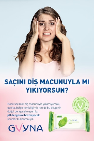 Gvyna İntim Genital Bölge 15' Li Temizleme Mendili