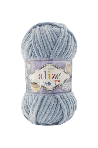 Alize Velluto El Örgü İpi 100 gr | Orta Gri 428-8697678078596 Alize Velluto El Örgü İpi 100 gr | Orta Gri 428-8697678078596
