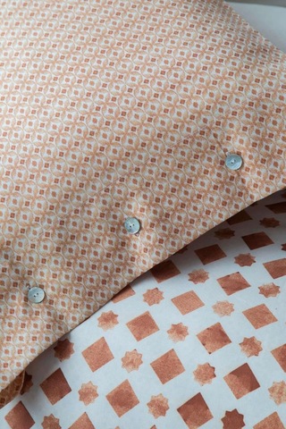 Apricitas Çift Kişilik Tencel Nevresim Takımı Terra Terracota Kahverengi