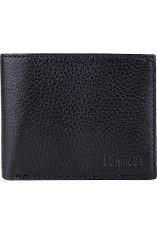 Tamer Tanca Erkek Hakiki Deri Siyah Floter Cüzdan 907 171 Erk Czdn Sk25-26 Sıyah Fltr Siyah