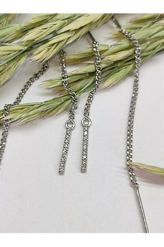 Sılver Whale Gümüş Küpe File Çekiçli Delikli 237436415 Diğer