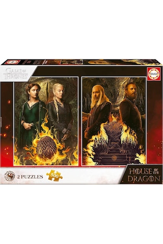 Educa 2x500 Parça Game Of Thrones Ejderha Evi Puzzle - 19573