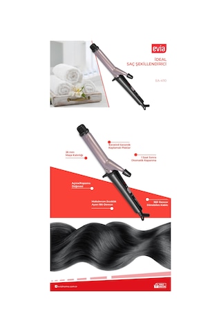Evia İdeal Keratin Seramik Plakalı Saç Şekillendirici Maşa