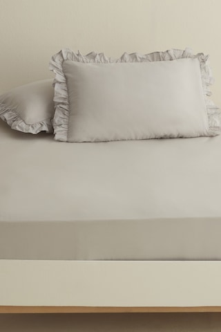 Karaca Home Basic %100 Pamuk King Kişilik Düz Çarşaf Gri