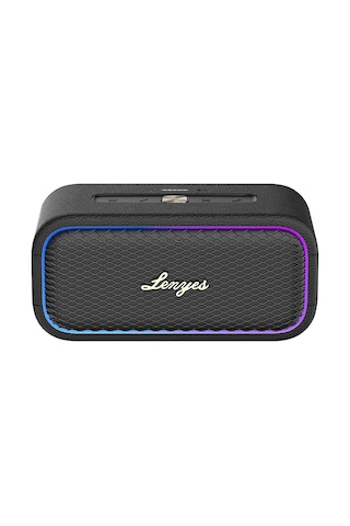 Lenyes S891 Rgb Işıklı Taşınabilir Su Geçirmez Otg-tws Bluetooth Hoparlör V5.3 80w Siyah