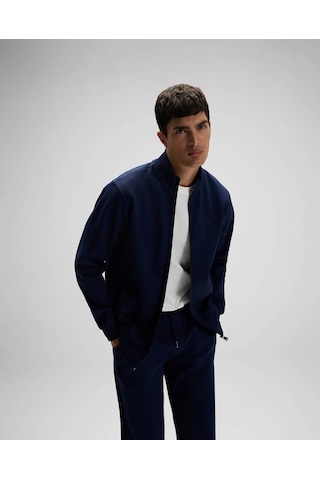 Ellesse Em545 Erkek Lacivert Önden Fermuarlı Sweat Lacivert