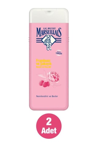Le Petit Marseillais Frambuaz ve Şakayık Banyo ve Duş Jeli 2 x 400 ML
