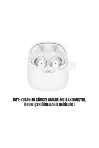 Microsonic Jbl Tune Flex 2 Mat Silikon Kılıf Beyaz