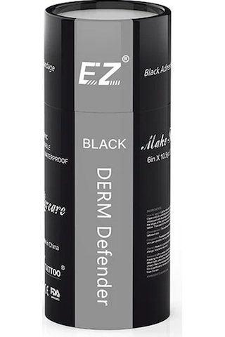 Ez Derm Defender - Dövme Sonrası Koruyucu Bant Film - Siyah - 15 Cm X 10 M
