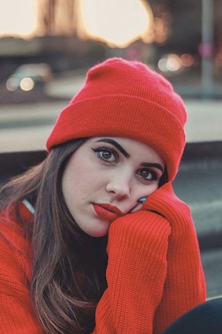 Unisex Kışlık Kırmızı Katlamalı Bere Kırmızı