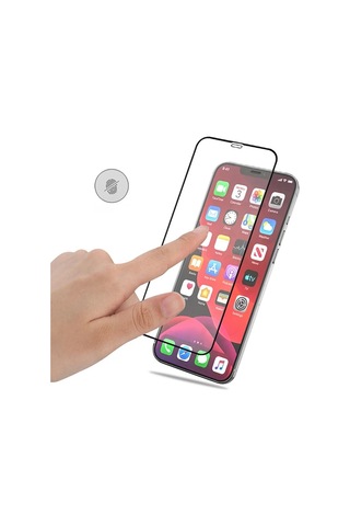 İphone 12/ 12 Pro 6.1 Full Glue Tempered Cam Ekran Koruyucu Full Kaplama- 5775