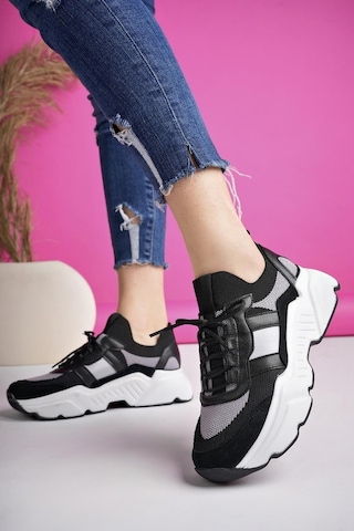 Muggo Sepho Garantili Günlük Yürüyüş Koşu Yüksek Taban Rahat Kadın Sneaker Spor Ayakkabı 001