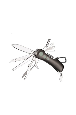 Valkyrie 14 in 1 Çok Fonksiyonlu Katlanır İsviçre Çakısı Siyah