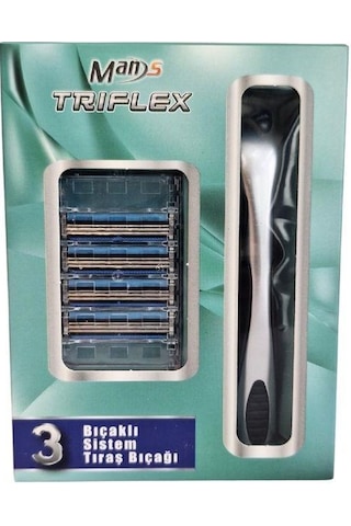 Man's Triflex 3 Bıçaklı Sistem Tıraş Bıçağı + Yedek Başlık 4'lü