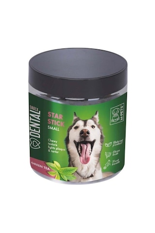 M-pets Star Stick Yeşil Çaylı Diş Sağlığı Destekleyici Küçük Ve Orta Irk Köpek Ödülü 170 Gr