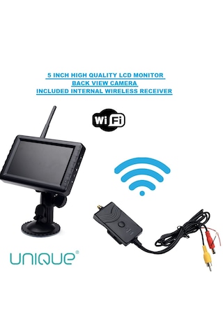 Unique Çekme Karavan Ve Römork Kablosuz Monitör