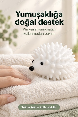 Çamaşır Kurutma Topu Tüy Toplayıcı Ve Kırışık Önleyici Beyaz
