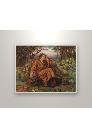 Evelyn De Morgan A Soul İn Hell 1902 Poster, Mitoloji Duvar Tablosu Çerçevesiz