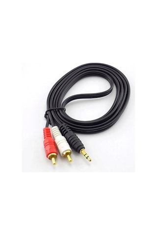 1.5 Metre Stereo Lale Kablo Ses Sistemi Kablosu Aux RCA 1.5M