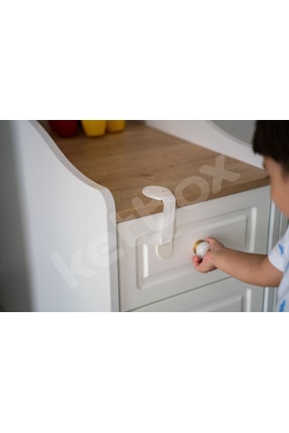 Ketbox Çocuk Bebek Çekmece Dolap Kilidi Çok Amaçlı Kilit 10 Adet Çok Renkli