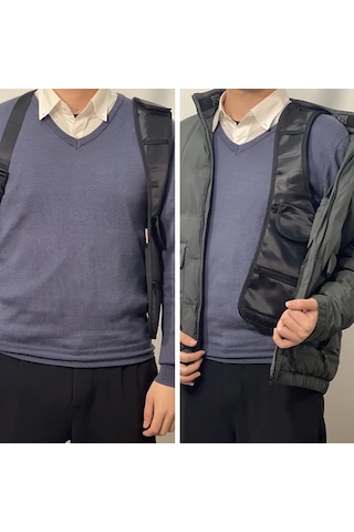 Willowhaven 1 Adet Hırsıza Karşı Gizlenebilir Koltuk Altı Çantası Siyah Erkek Seyahat Telefon Çantası Siyah