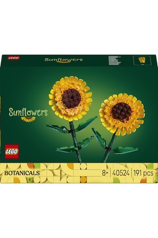 LEGO® Botanicals Ayçiçeği 40524 – 8 Yaş ve Üzeri Çocuklar için 2 Ayçiçeği İçeren Yaratıcı Oyuncak Yapım Seti (191 Parça)
