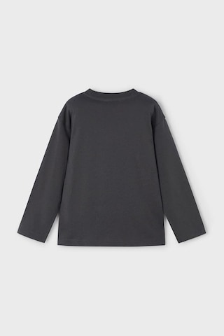 Erkek Çocuk Dinozor Baskılı Uzun Kollu T-shirt - Antrasit Mavi