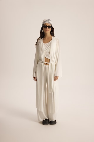 Mai Studios Co. Raina Ekru Kimono Basic Üçlü Takım Ekru