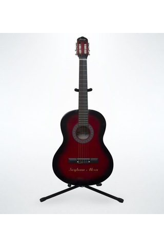 Kişiye Özel Sunburst Kırmızı Klasik Gitar