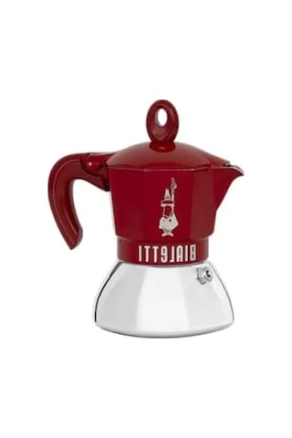 İndüksiyon Uyumlu 2 Kişilik Espresso Pişirici - Kırmızı
