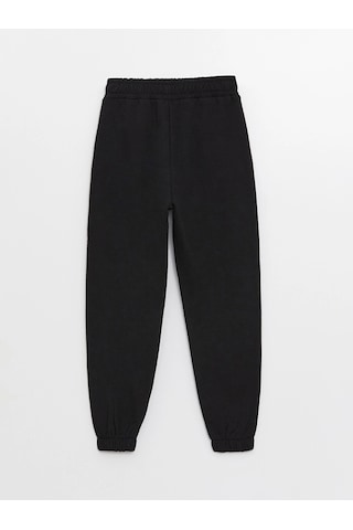 LC Waikiki Lcw Kids Siyah Beli Lastikli Basic Kız Çocuk Jogger Eşofman Altı New Blakız Çocuk