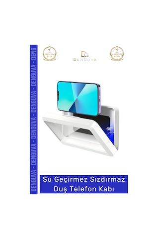 Telefonkabı Su Geçirmez Banyo Duvar Telefon Tutucu Standı Şeffaf Hediye Buğu Yapmaz Duş Telefon Kab