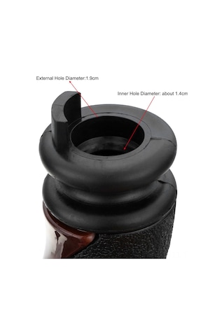 Teltree Citroen C5/xsara Picasso 01-10 Vites Topu Ahşap Siyah 19mm Delik + Adaptör Kolay Kurulum Kahverengi