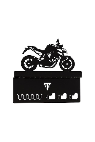 Torque-MX Metal Dekoratif Anahtar Askısı EA19 Siyah