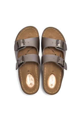 Twigy Neva Kadın Terlik Lame 36/40 ZZ0787 Gri