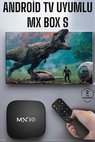 4k Tv Uyumlu Hd Çözünürlüklü Mx Box S 8 Gb - Htctduczmxboxs1