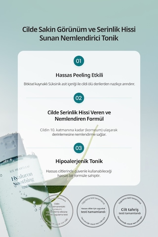 Hassas Ciltlere Bakım Sunan Nemlendirici Tonik Goodal Houttuynia Cordata Hyaluron Soothing Toner