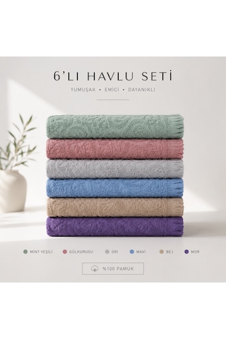 'lı Pamuklu Mutfak Havlusu Seti 30x50 Cm Kurulama Bezi El Havlusu Yüksek Su Emici Yumuşak Dokulu Mor