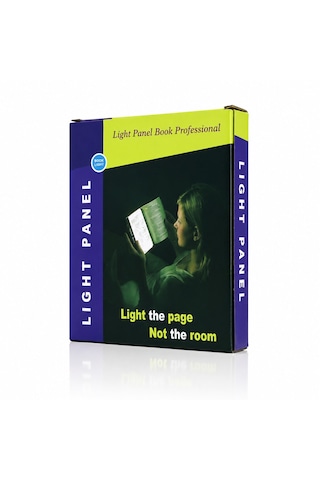 Lunaev Lıght Panel Kitap Sayfa Aydınlatma Led Paneli Kitap Okuma Pilli 15x17 Cm İ10 - 027 .