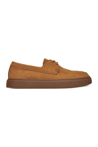 Calvin Klein Erkek Hibrit Bağcıklı Tekne Kahverengi Loafer Hm0hm01892-gcx Kahverengi