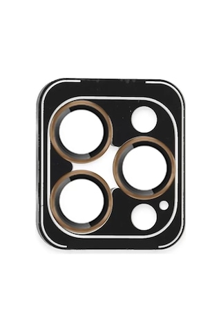 iPhone Uyumlu 16 Pro Max Pvd Metal Kamera Lens - Gold